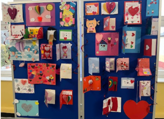 wystawka kart walentynkowych
