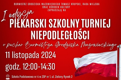 piłkarski szkolny turniej niepodległościowy - baner