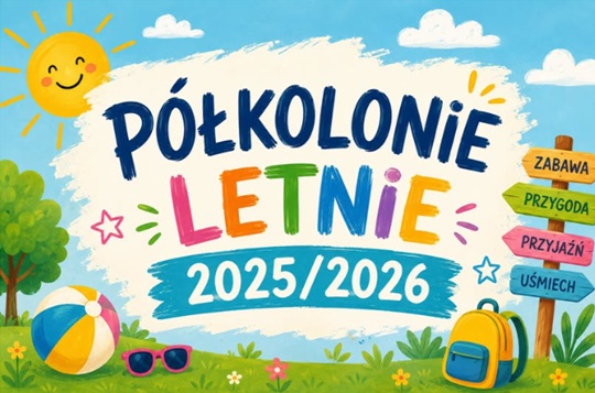 plakat wakacyjne półkolonie